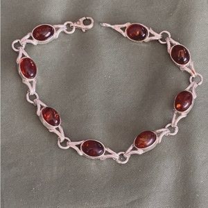 SS Amber Bracelet